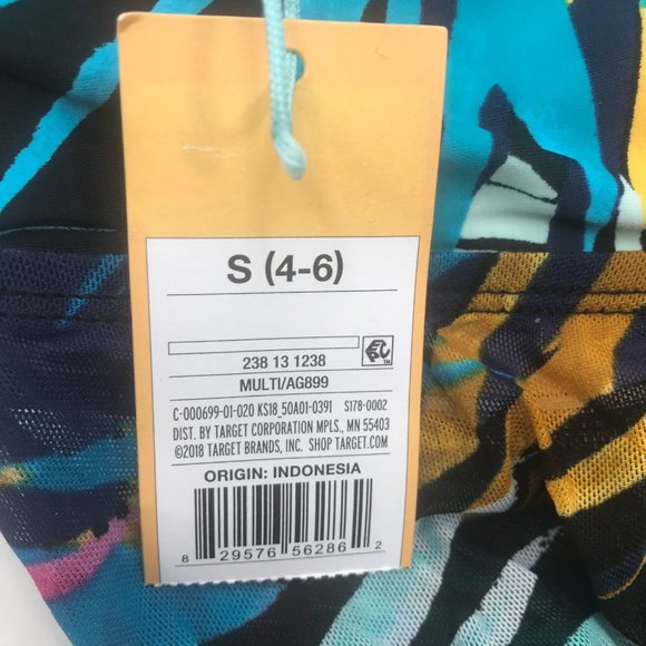 Kona Sol Women's Size Small 4-6 Strapless Twist Bandeau Flyaway Tankini Top New - Picture 4 of 13